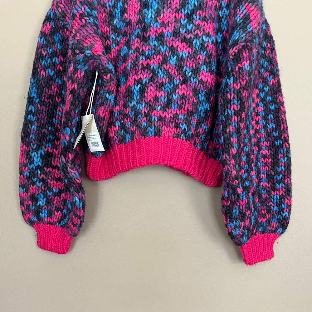 {MOTHER} The Bell Sleeve Jumper Sweater Alpaca and Wool Blend in Chunk of Chain - Picture 9 of 16